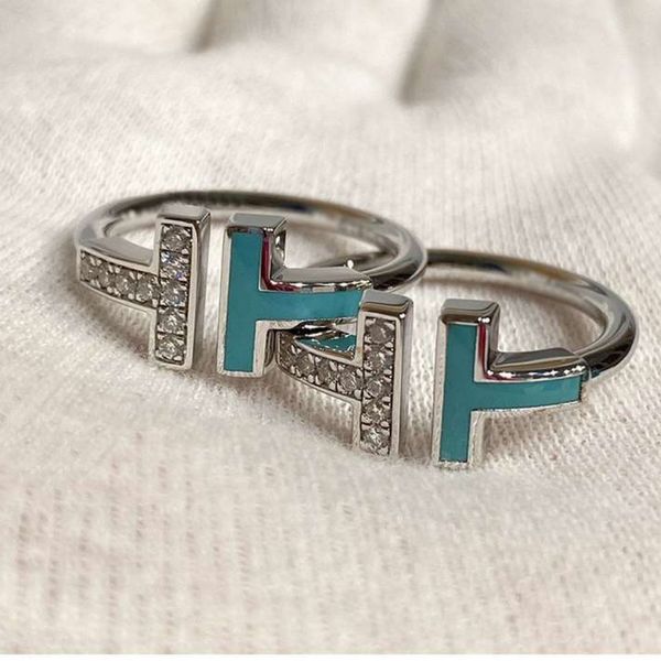 

womens designer ring couple jewelry band titanium steel with diamonds casual fashion street classic gold silver rose optional with box