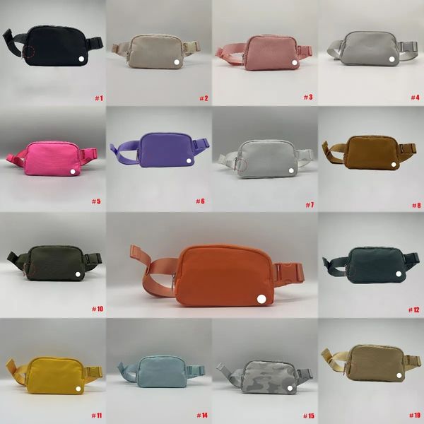 

lu belt bag yoga bag everywhere belt bag fanny pack designer classic bum chest bumbag nylon womens men shoulder crossbody waist bags