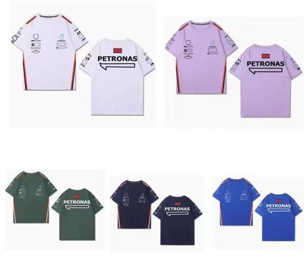 

men's new f1 racing t-shirt team round neck short sleeve same customized
