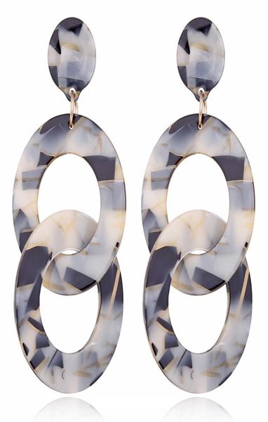 

acrylic long dangle earrings european american retro personality earring goddess temperament eardrop8383228, Silver