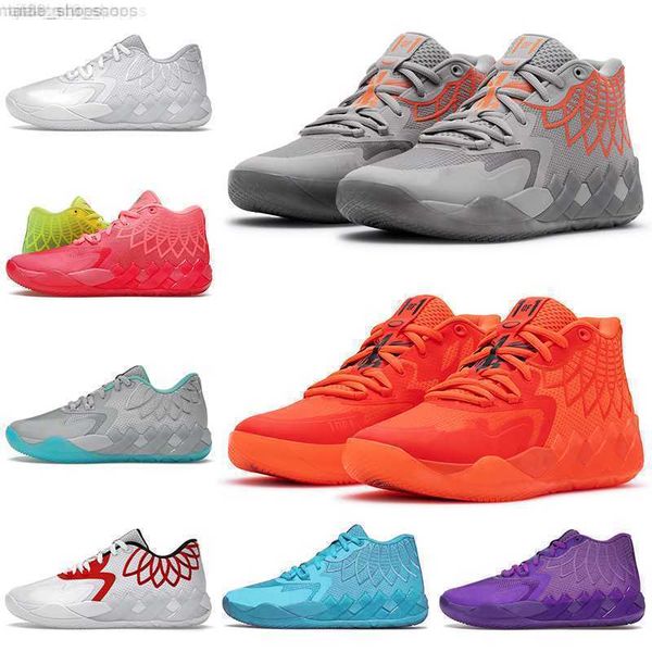 

size 12 lamelo ball mb.01 basketball shoes 1of1 mens trainers rock ridge red not from here white silver rick and morty ufo queen city sports