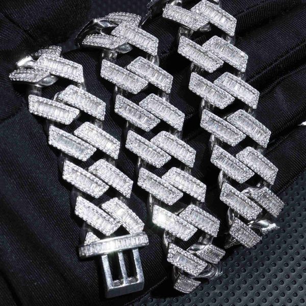 

europe and the united states popular 925 silver cuban chain 22mm sell american fashion hiphop necklace