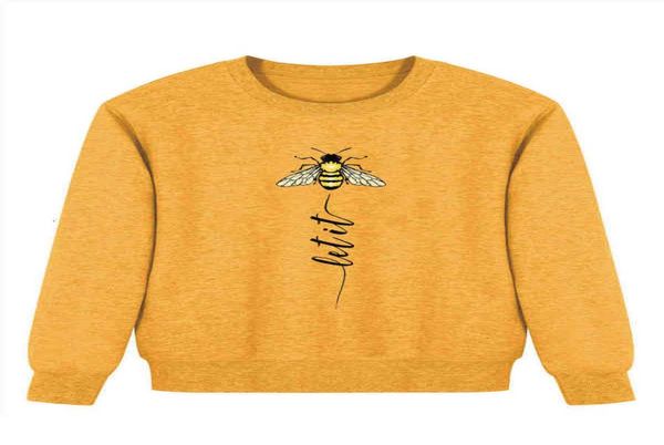

large sweater let it bee long tail color print01234567205712, Black