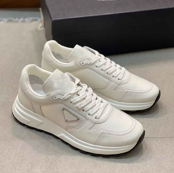 

perfect brand prax 01 men sneakers shoes brush leather rubber sole trainers party wedding low party dress skateboard walking eu38-46 with bo, Black