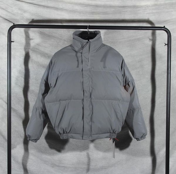 

2020 new s reflect light padded jacket oversized winter jacket men women couples high neck fog warm bomber jacket5228196, Black