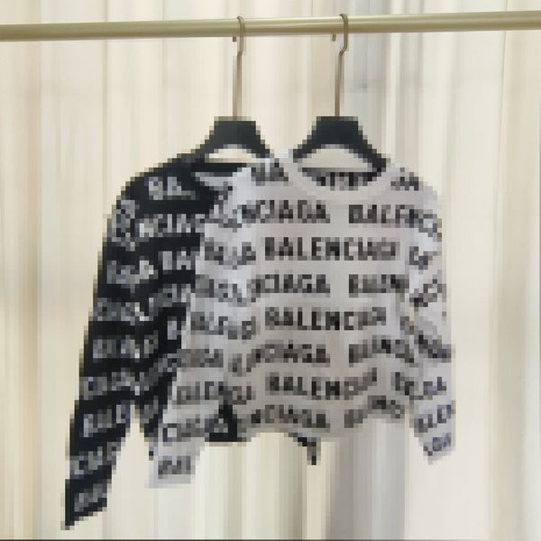 

2023 black/white letter print women's pullover brand same style women's sweaters dh025, White;black