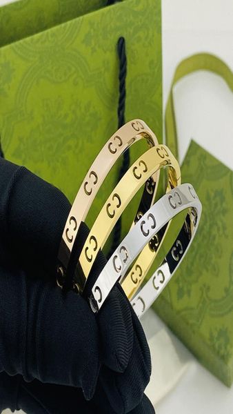 

designer bangle men women bracelets g designer design jewelry not fading hypoallergenic3877433, Black
