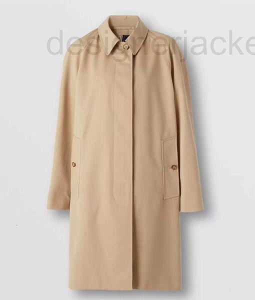

women's trench coats designer autumn/winter new single breasted mid length 8568, Tan;black