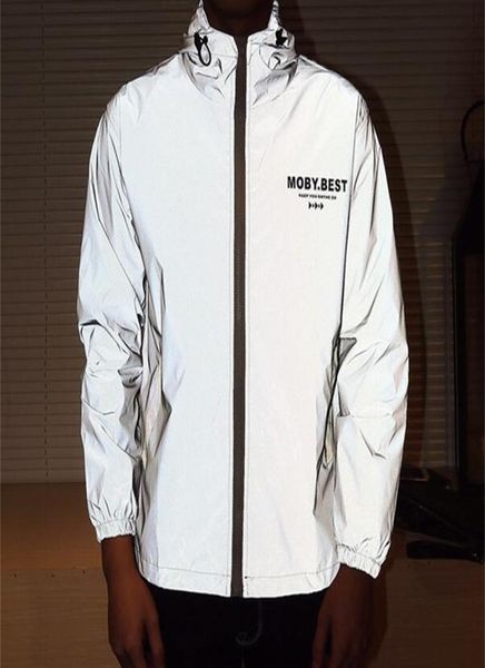 

spring autumn men windbreaker reflective jacket casual hip hop jackets coat t2005024110991, Black;brown