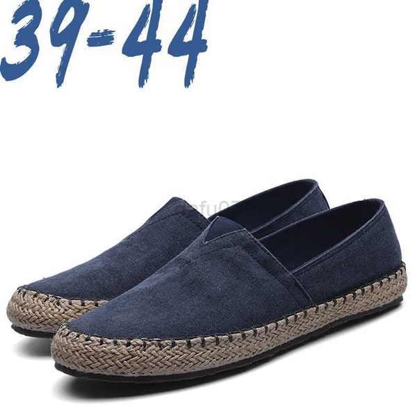 

dress shoes 2022 spring and autumn high-quality espadrilles shoes men's flat canvas shoes hemp lazy flat shoes men's loafers drivi, Black