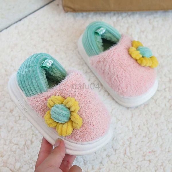 

slipper baby boy winter cotton slipper cute comfortable anti-slippery versatile shoe for girl kid slippers sapatos infantil para menina l083, Black;grey
