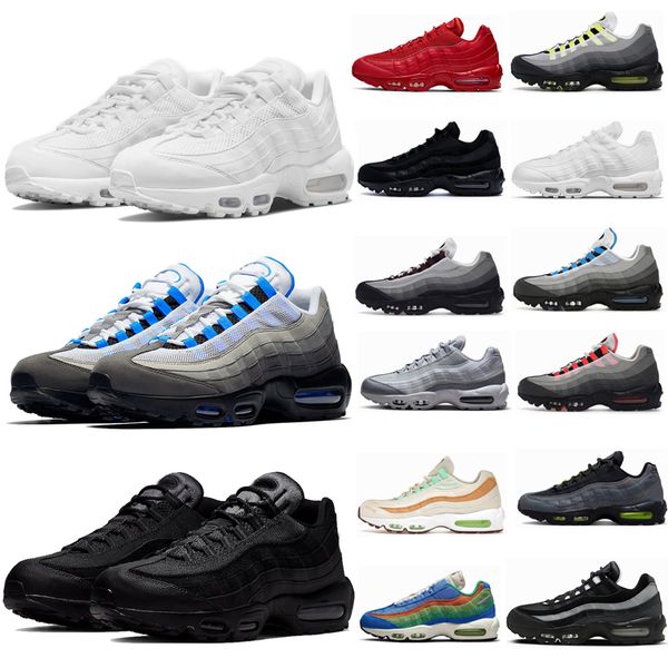 

95s men women running shoes sneaker 95 x aegean storm sequoia pink beam triple black white obsidian neon laser fuchsia greedy 3.0 trainers s