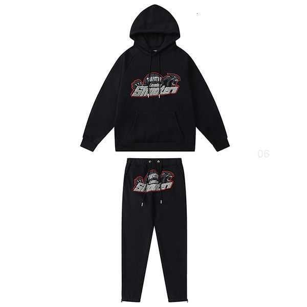 

8 styles trapstars hoodies towel embroidery mens hoodie designers clothing europe and american style sweatshirt designer hoodie trapstar 1r4, Black