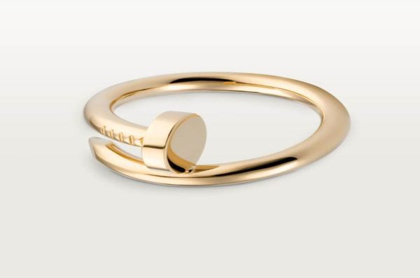 

designer nail ring luxury jewelry rings for women titanium steel goldplated process fashion1037889, Silver