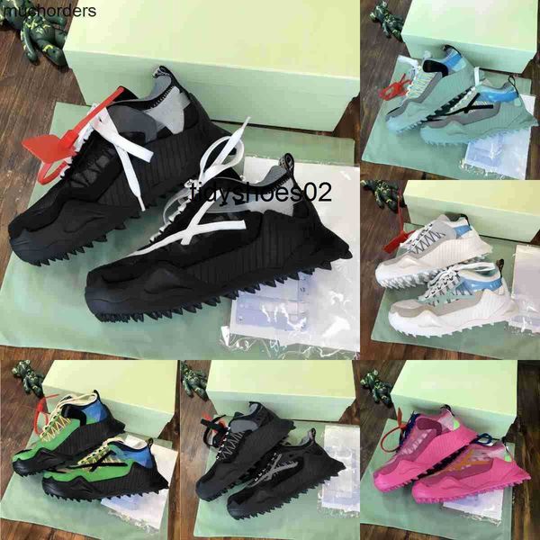 

designer odsy sneakers luxury men women casual shoes new decorated lace-up stitching sneakers offs comfortable leather breathable sneaker 35, Black