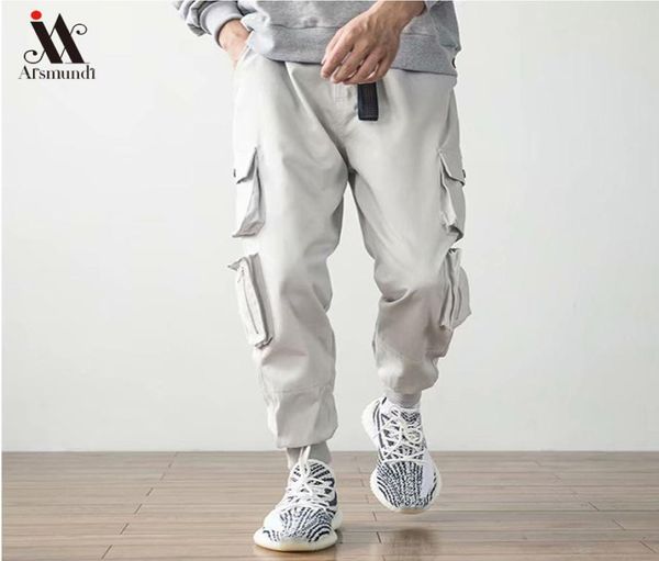 

2019new men039s side pockets cargo harem pants hip hop casual male joggers trousers fashion casual streetwear pants 3xl2628401, Black