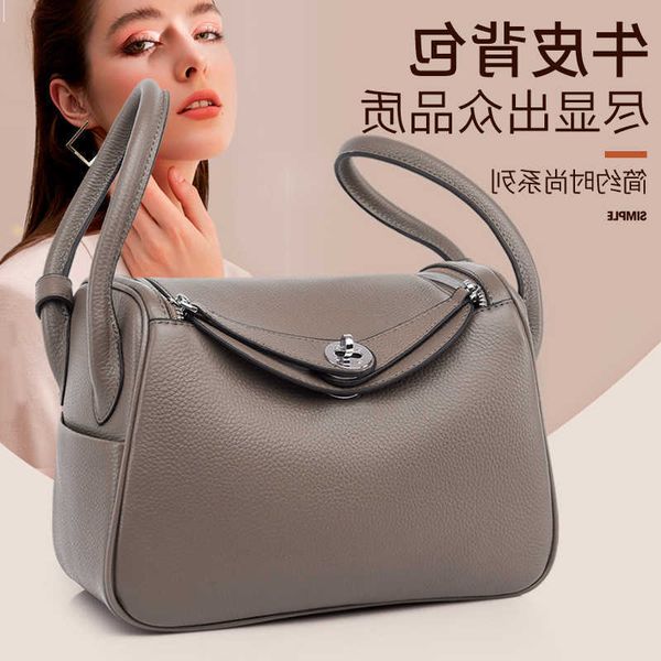 

hrems's lindiss tote bags original edition online store genuine leather womens layer cowhide shoulder crossbody bag 2023 new large capa