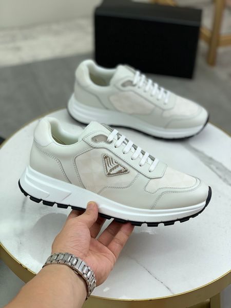 

men americas cup leather sneakers patent leather flat trainers mesh lace-up casual shoes outdoor runner trainers sport shoes 38-44, Black
