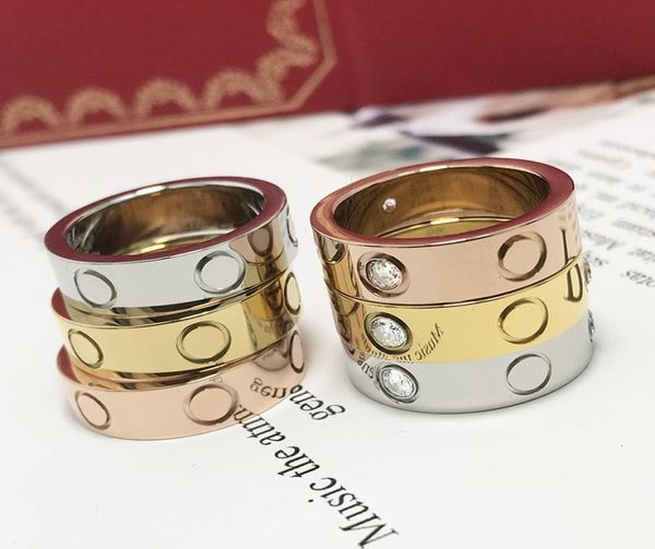 

famous design brand love ring lovers jewelry titanium steel 11 fashion classic bague cross patter wedding for women 7490632, Slivery;golden