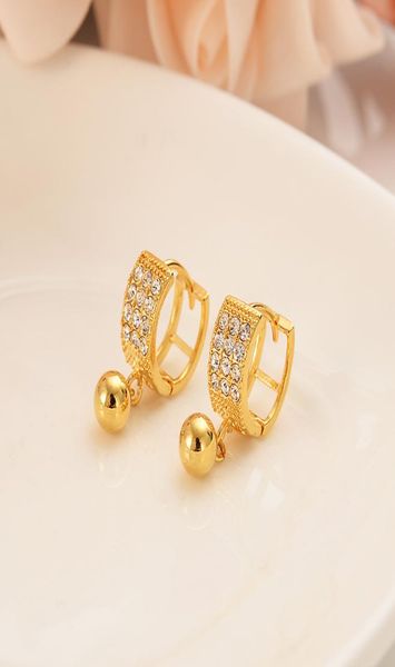 

dubai india africa gold earring gold ball diamond setting light luxury gold quality girls039 wedding engagement party 2792757, Golden;silver