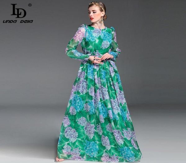 

whole 2017 summer runway maxi dress women039s long sleeve floor length boho beach party floral printed casual4217304, White;black