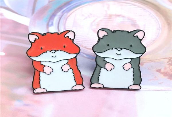 

mouse standing cute pink gray cartoon personality brooch ornament pins creative special new trend lapels jeans8268736