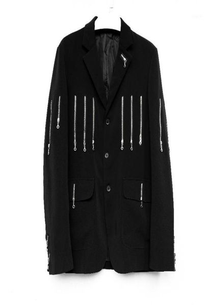 

men039s wear original design and custom show zipper complex stitching suit9028886, White;black