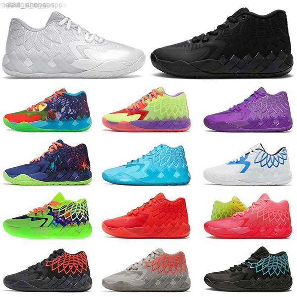 

fashoin lamelo ball shoe mb 01 rick and morty basketball shoes for mens rock ridge red galaxy buzz black blast galaxy not from here sports
