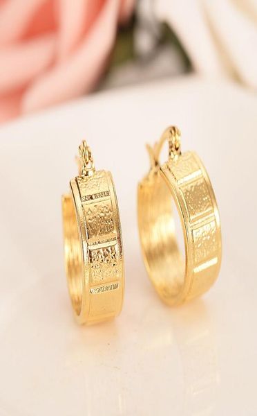 

whole ethiopianeritreanigeriakenya ghana african girls earrings solid gold gf hoop earrings jewelry women men whole gi1773542, Golden;silver