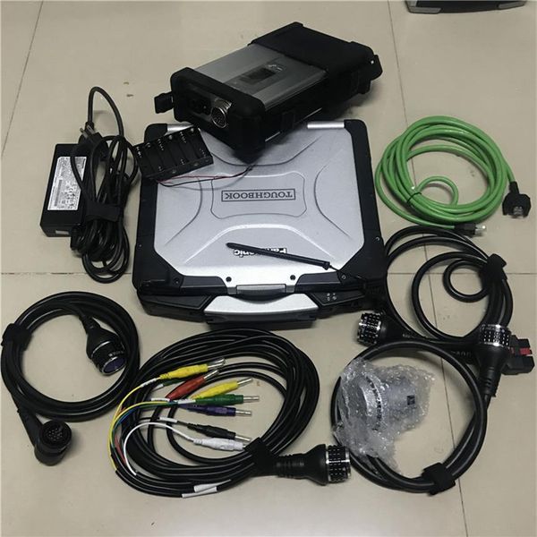 

super mb star c5 sd connect diagnose tool software with lapcf19 toughbook diagnostic pc hdd 320gb ready to use windows 11 syst241j
