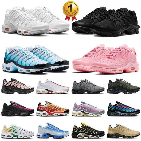 

plus tn sports terrascape utility running shoes airmaxed mens women triple black clean white tn. atlanta berlin baltic blue unity maxing tns