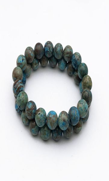 

10mm blue calsilica jasper braceletgemstone bracelet jasper round beadselastic bracelet whole bracelet7383114, Black