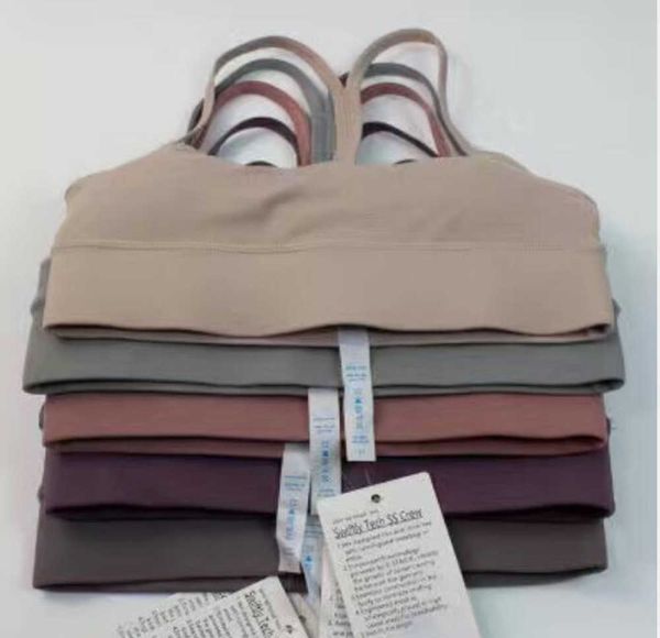 

new style absorbent and breathable lulus align yoga outfits tank vest women running crop gym clothing for fitness impact woman sports bra w