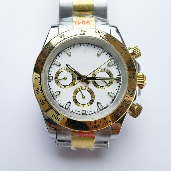 

men's watches automatic mechanical cosmo watches m116500 more than 40 mm panda eye dial men's watches steel watch ceramic ring spo, Slivery;brown