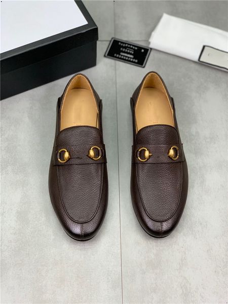 

brand size 38~45 men designer dress shoes handmade brogue style paty leather wedding shoes men flats leather oxfords formal shoes, Black