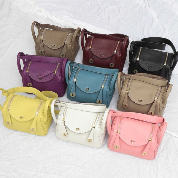 

8a quality hrems's lindis's bags online store leather women's bag lindi's layer class fashion single shoulder messenger