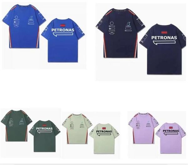 

men's new f1 racing car t-shirt summer round neck short sleeve same customised