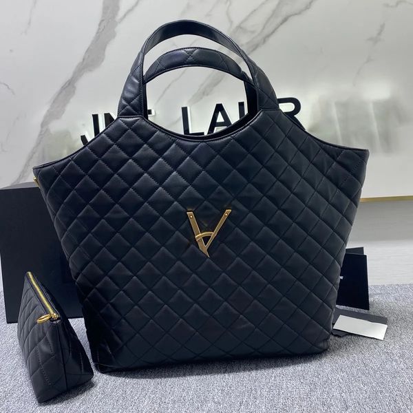 

the highest quality fashion designer women's bag and shoulder bag icare maxi shopping bag in quilted lambskin with original box