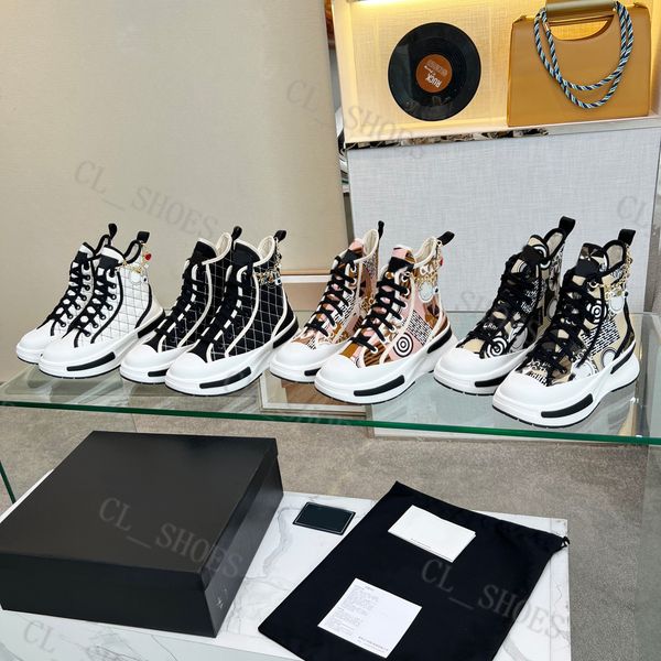 

designer shoes sneakers high-women shoes with chains canvas casual shoes for flower motifs vintage trainers, Black