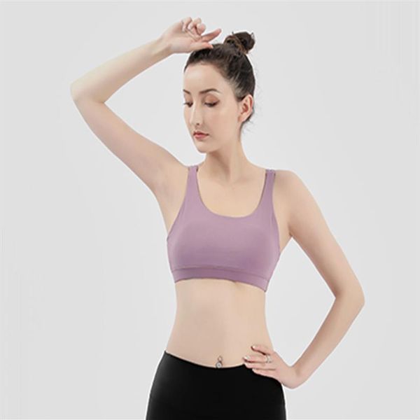 

yoga sports bra full cup quick dry shockproof cross back push up workout bra for women gym running jogging fitness bra290n