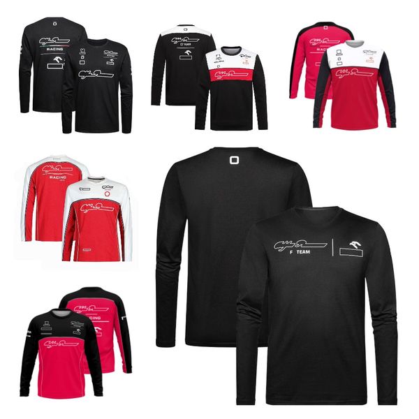 

f1 formula one long sleeve t-shirt new team uniform casual round neck racing suit for fans.