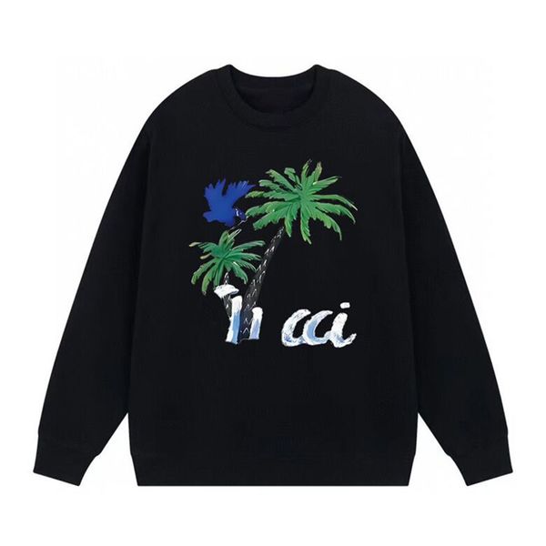 

2023 autumn and winter new men's and women's pure cotton sweater letter printing pullover loose fit fashion and comfortable p200, Black;brown