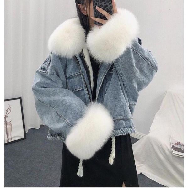 

women039s jackets windbreaker denim overcoat plus size warm bomber winter jacket coat female jeans basic ladies 918164, Black;brown