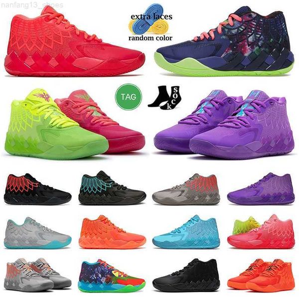 

new og 2023 mb 01 lamelo ball basketball shoes mens big size 12 all red lamelos rick and mortys mb.01 mb1 green gold black blue winter fashi