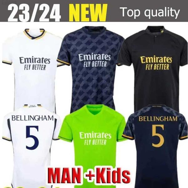 

real madrids 22 23 24 soccer jersey 5 jude bellingham 8 toni kroos 22 antonio rudiger 6 nacho 4 david alaba 20 fran garcia home away, Black;yellow