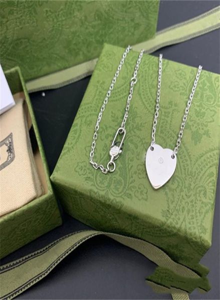 

classic brand designer earrings necklace sterling silver steel trendy style gold silver rose colors sets heart love pendant fashio7504783