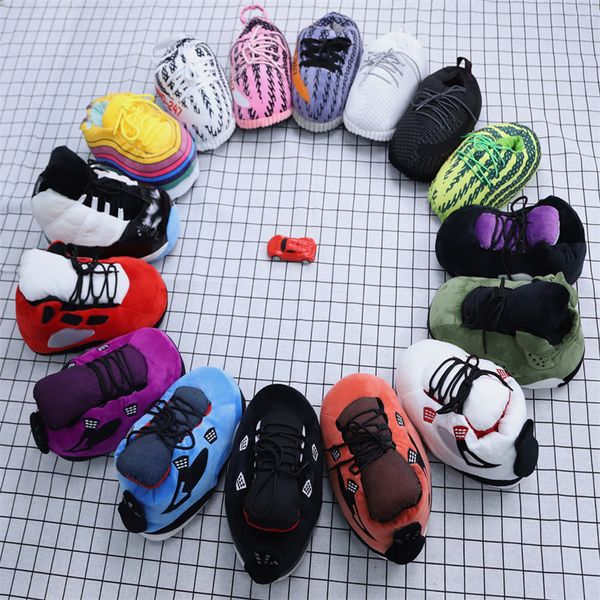 

slippers vip winter warm home slippers women/men  sneakers lady indoor cotton shoes 230830, Black