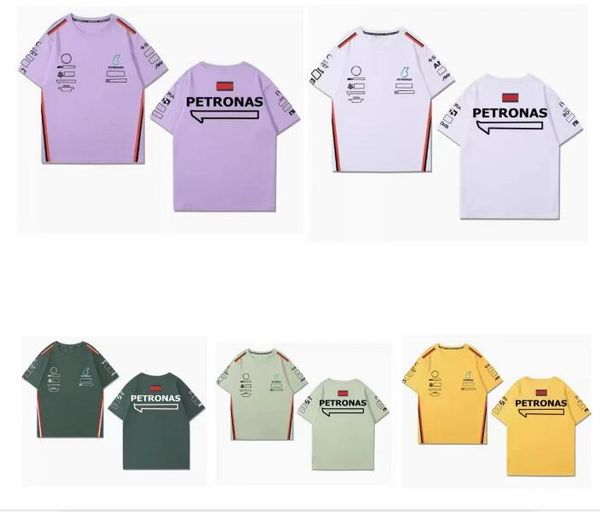 

f1 racing short sleeve men's summer team round neck polo shirt same customized