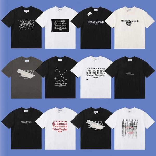 

designer t shirt short sleeve inverted numbers scrambled irregular couple t-shirt women, White;black