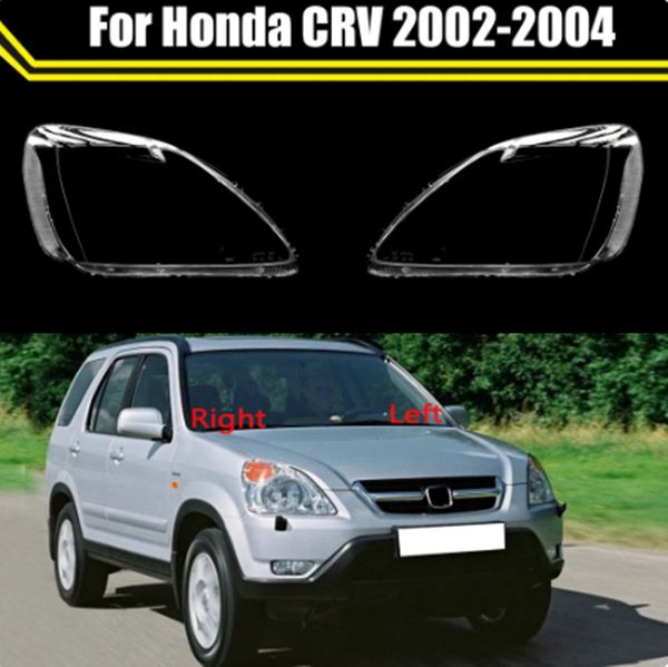

auto headlamp shell light case for honda crv 2002 2003 2004 car front headlight lens cover lampshade glass lampcover caps